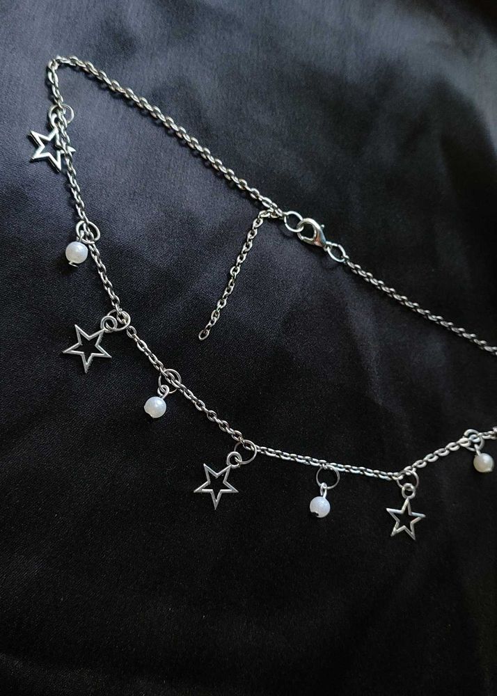Star Charm Silver Tone Necklace