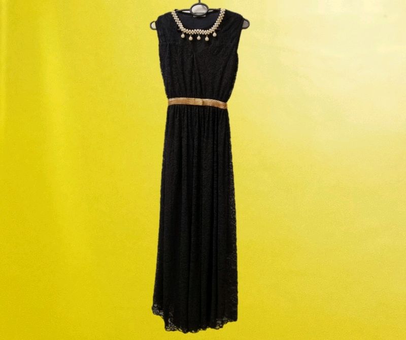Black Net Dress