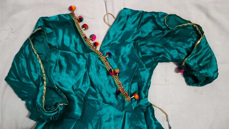 Teal Ethnic Kurta Set