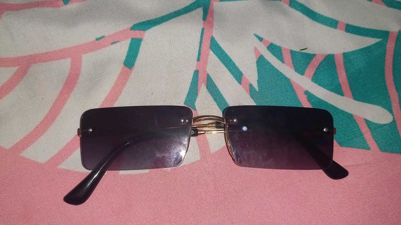 Rimless Rectangular Sunglasses