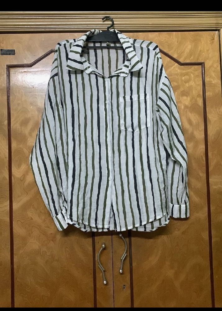 Oversized Strip Shirt