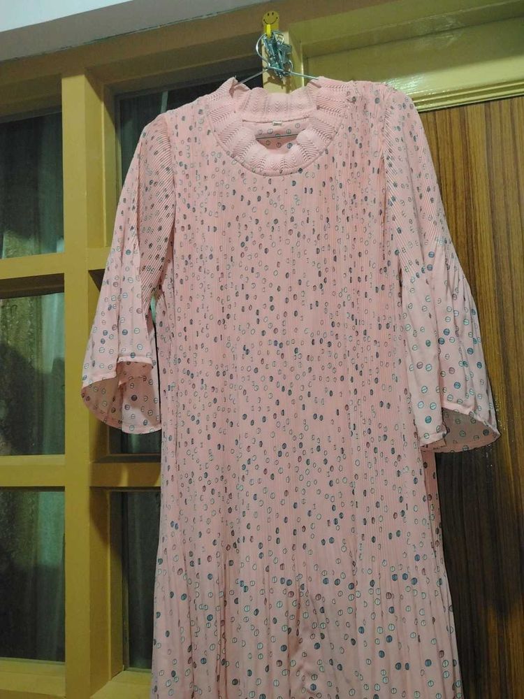 Pink Printed Dress