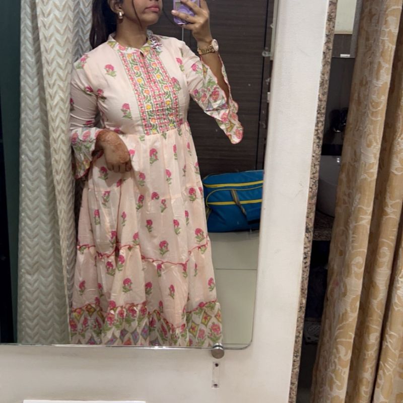 Floral Print Kurta