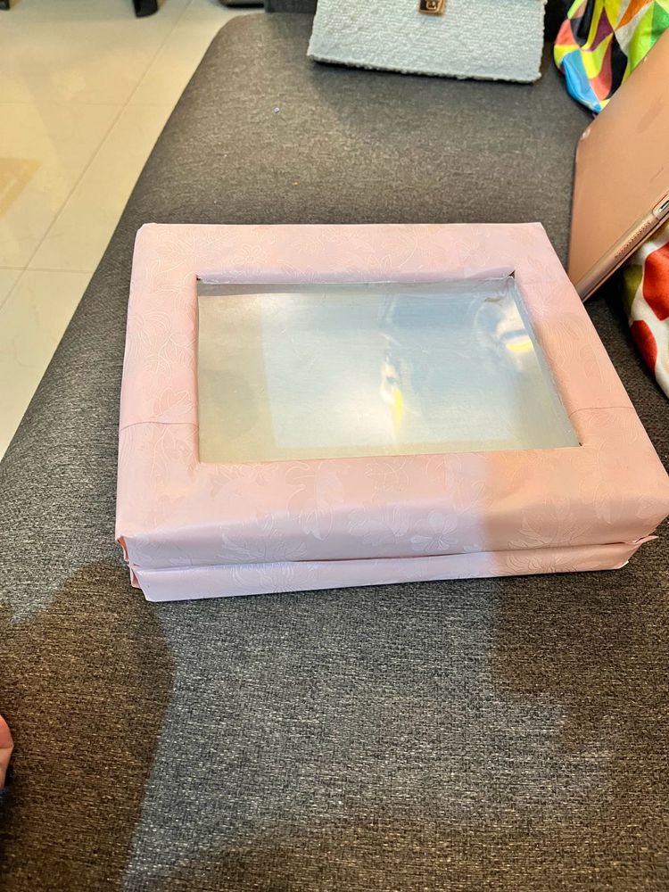 Pink And White Storage Box