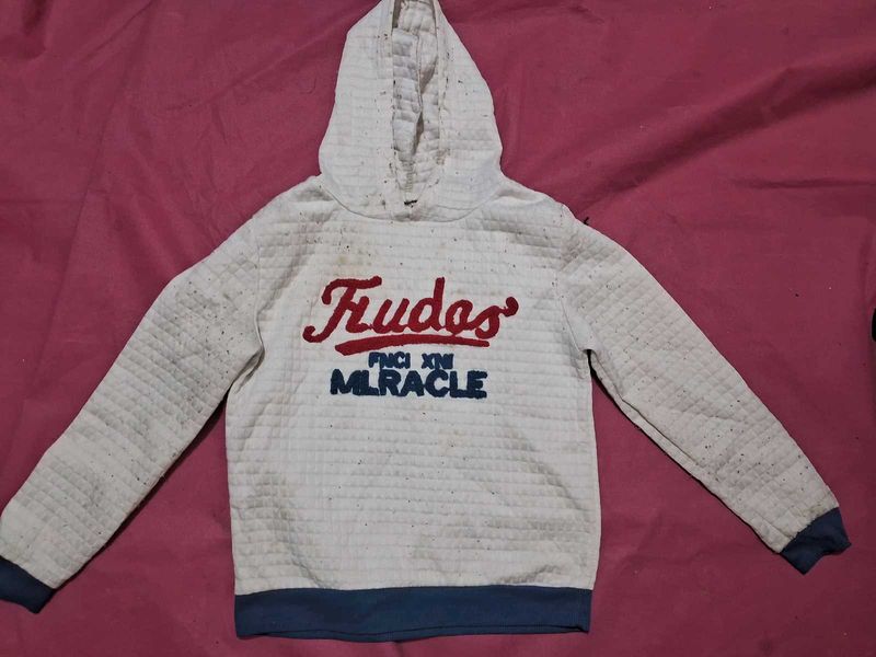 white Cozy Kids'/ Women Hoodie