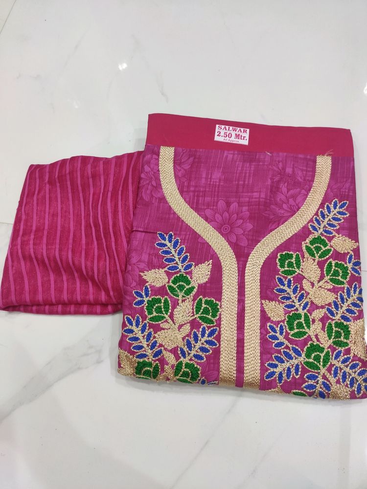 New Magenta Colour Suit With Bottom And Dupatta