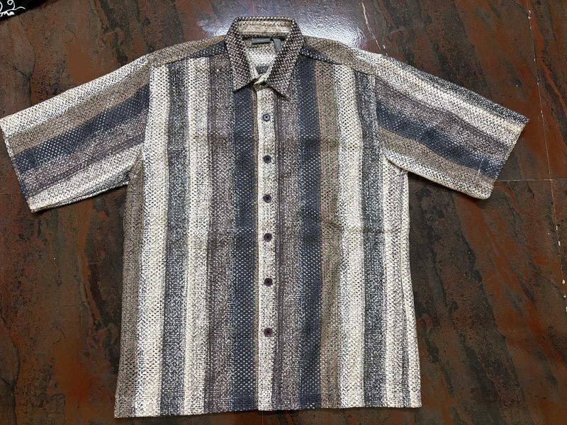 Striped Button-Down Shirt