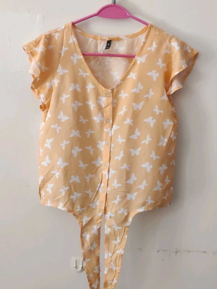 Butterfly Print Top