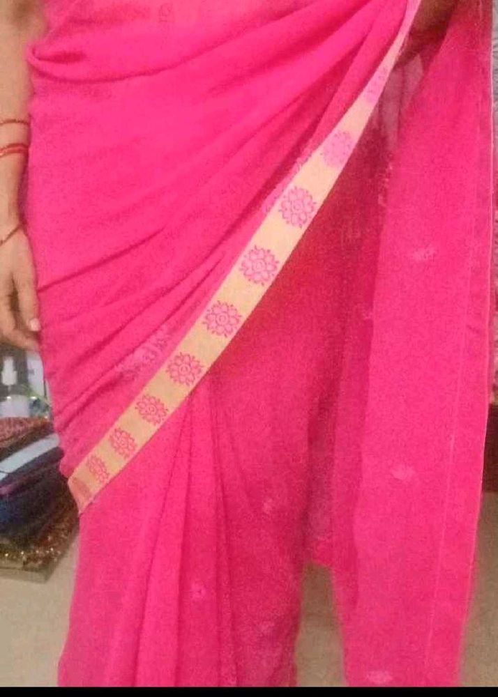 The Beautiful Rose Pink Saree