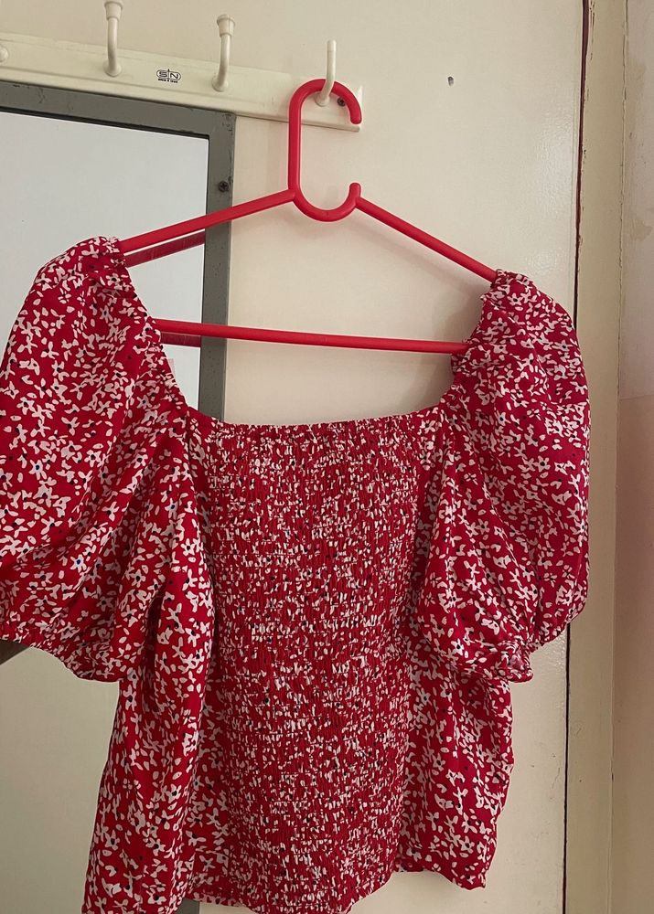 Red Crop Top