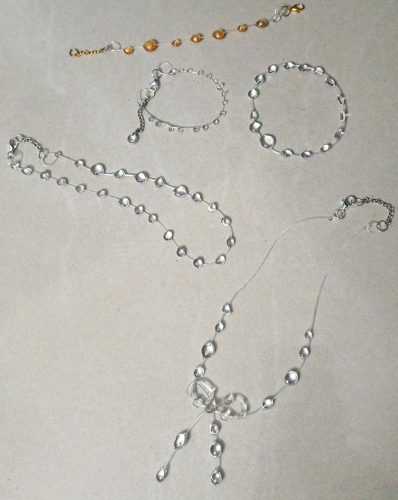 Resin Raindrop Jewellery Sets