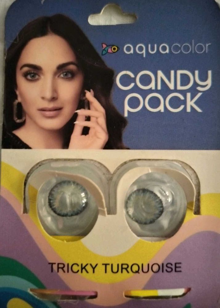 Aqua Color Tricky Turquoise Contact Lenses