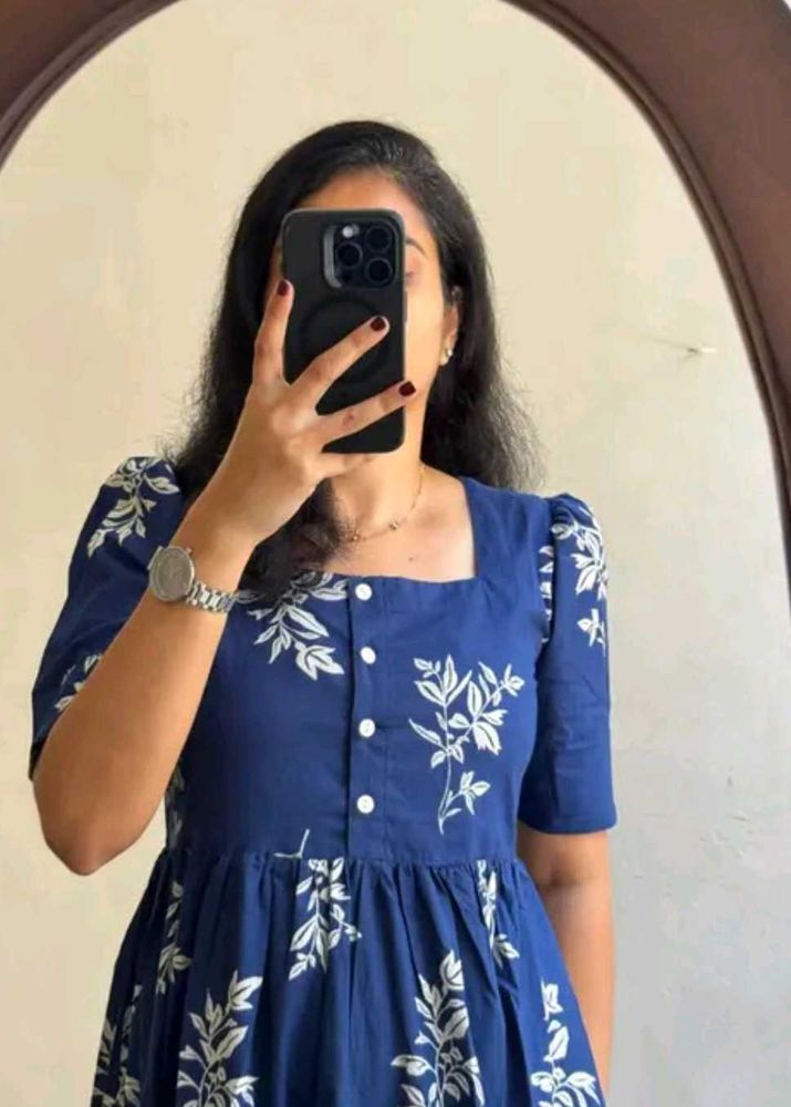 Blue Floral Dress