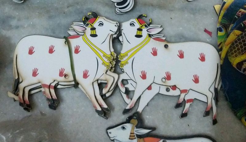 🤗Diwali Special🤗Set of 2 Cow Mdf Cutouts