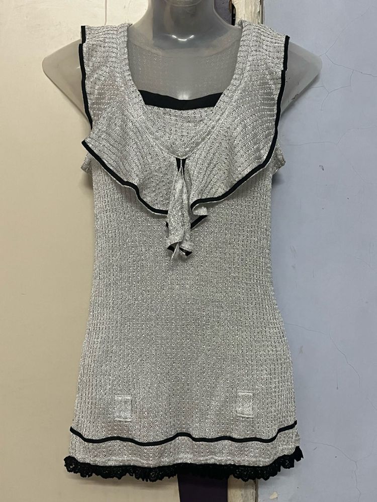 Korean Glitter Pinterest Silver Trim