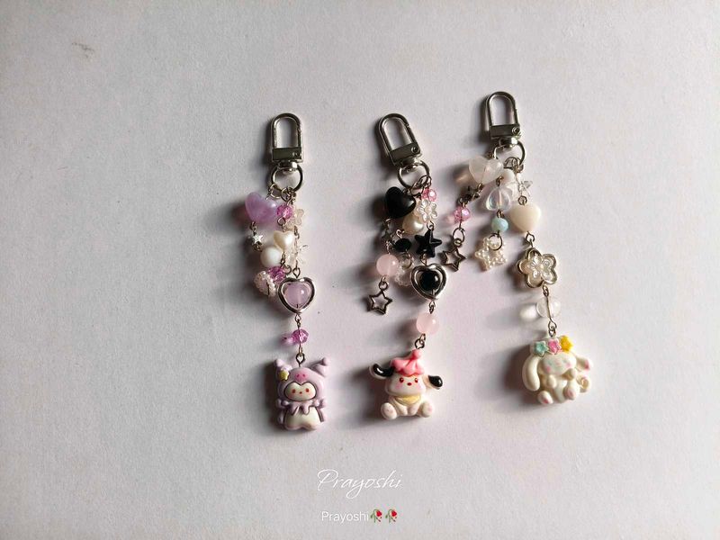 Sanrio Character Charm Keychain