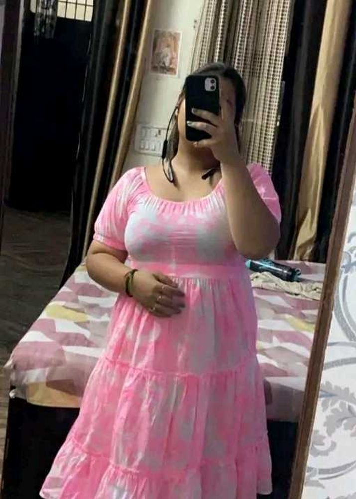 Pink Tiered Dress