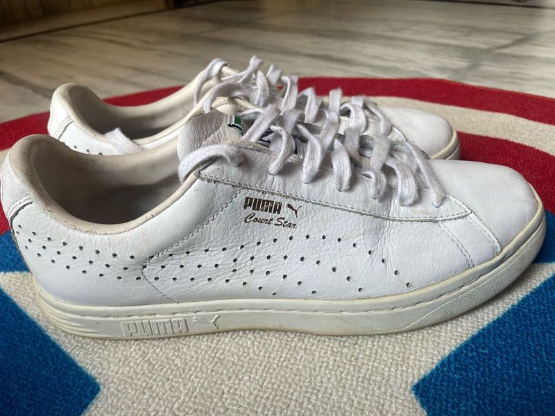 PUMA Court Star Sneakers | UK 9 | Classic White |