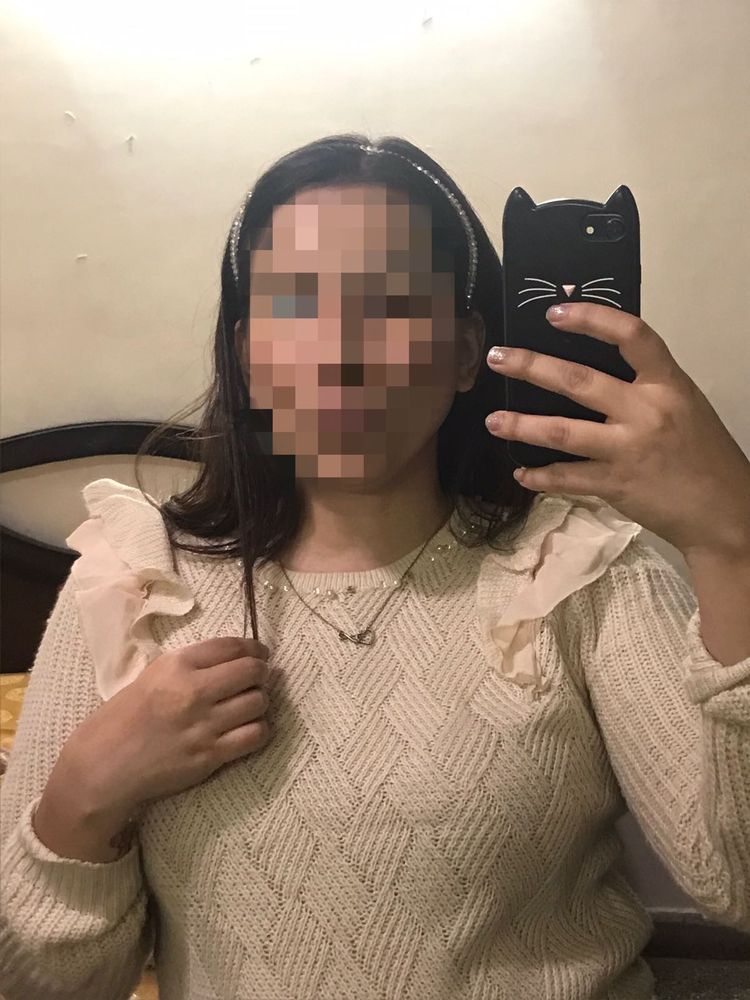 Off White Beads Sweater