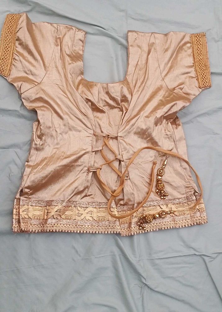 Gold Embellished Choli