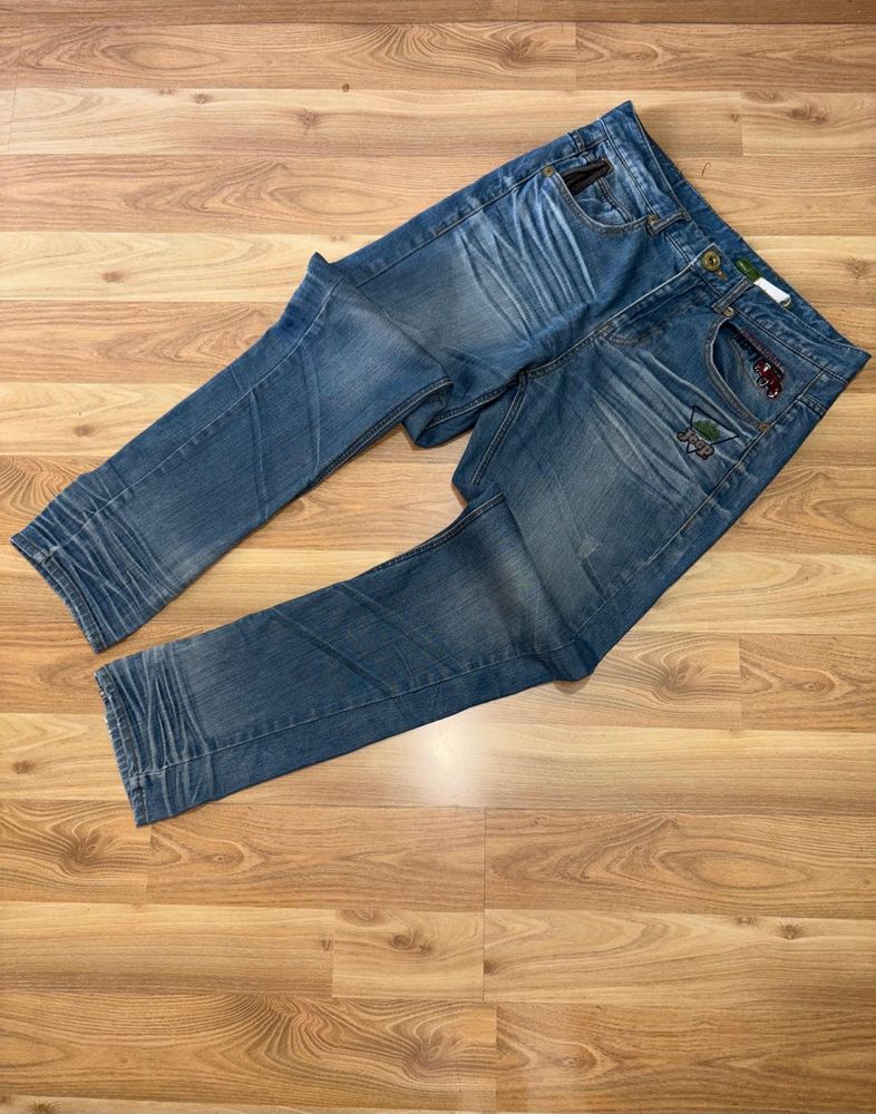 JEEP Embroidered Denim Jeans