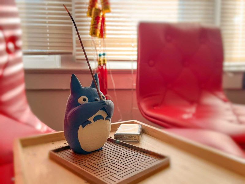 Totoro Incense Holder 3d printed