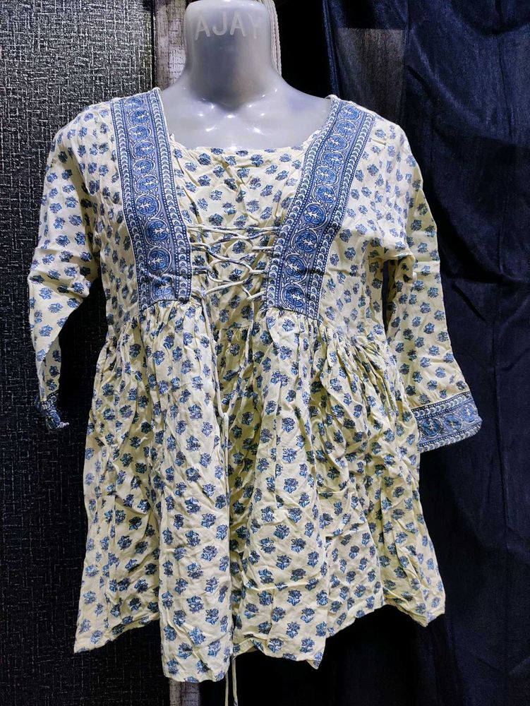 Short kurti with tie up details