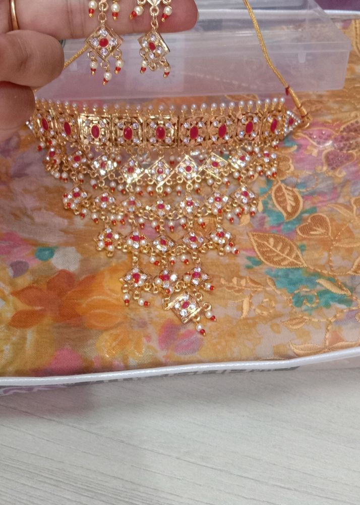 Beautiful Elegant Rajasthani Choker Set With Earrings 👌👌