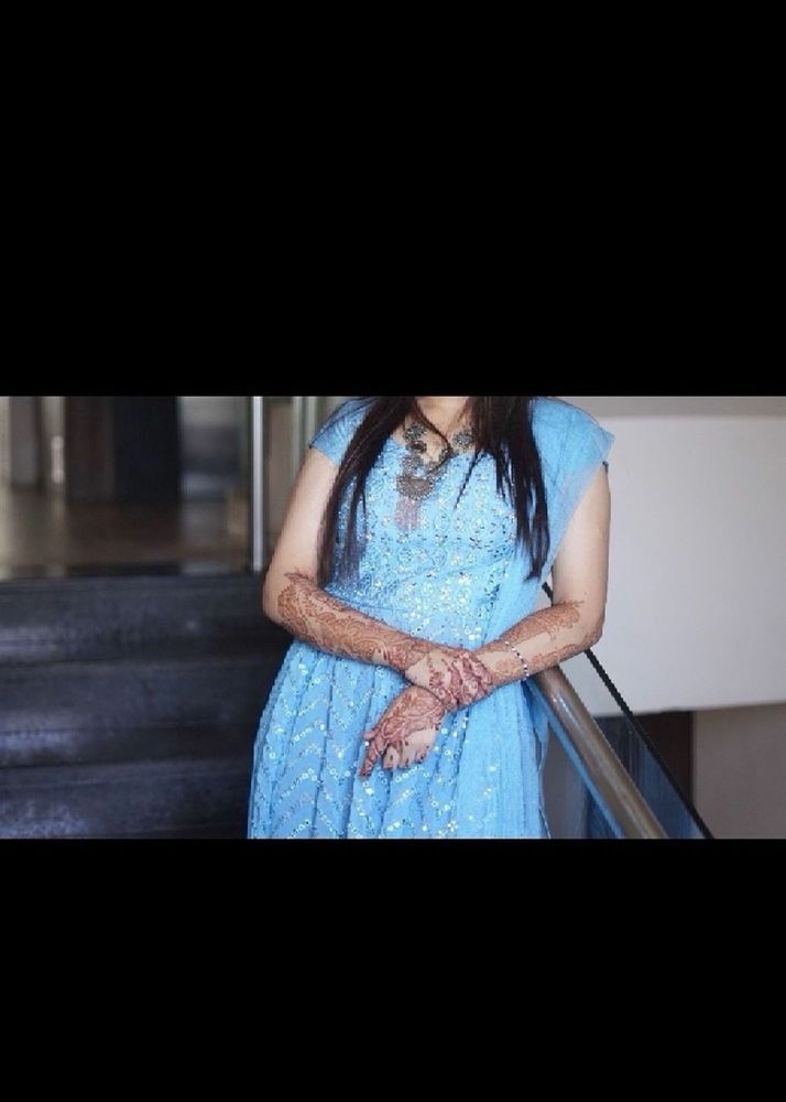 Powder Blue Embellished Dress