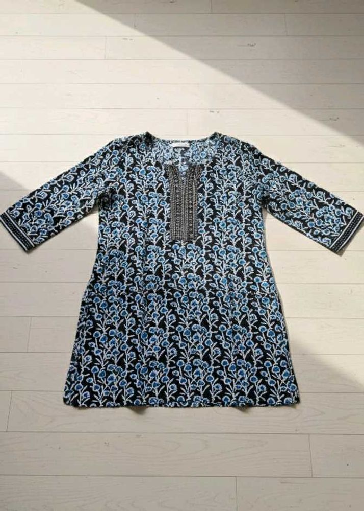 Floral Print Kurta