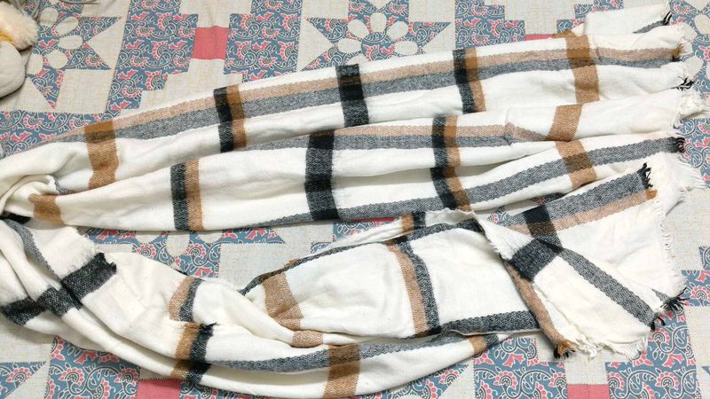 Korean Plaid Blanket Scarf