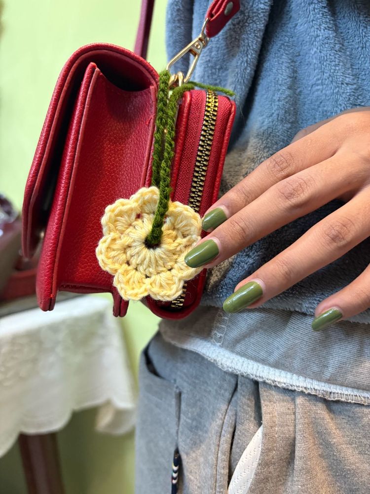 Crochet Flower bag accessori