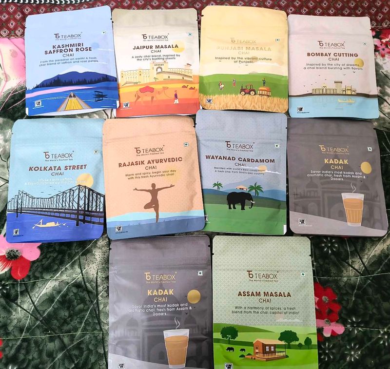 Tea Box Assorted Chai - Pack Of 10.