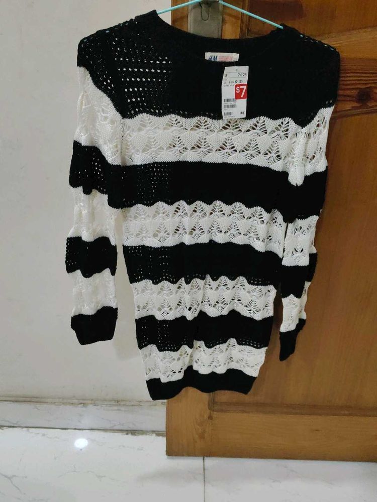 Stylish Striped Knit Sweater