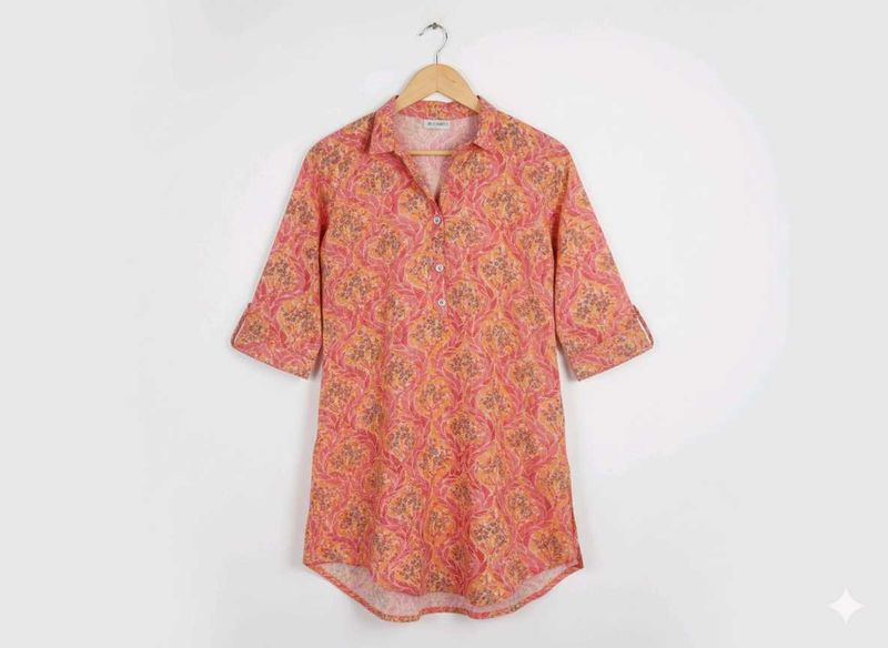 Printed Shirt Dress