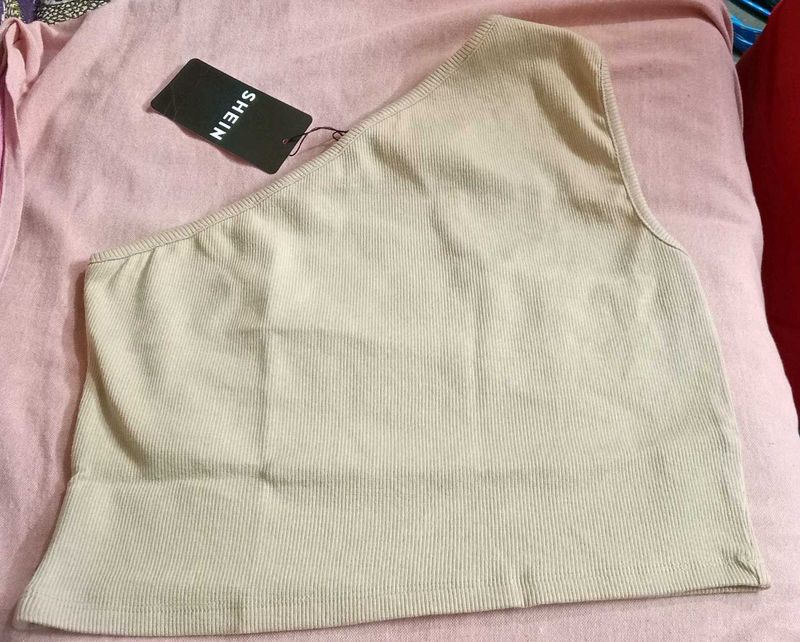 SHEIN One Shoulder Top