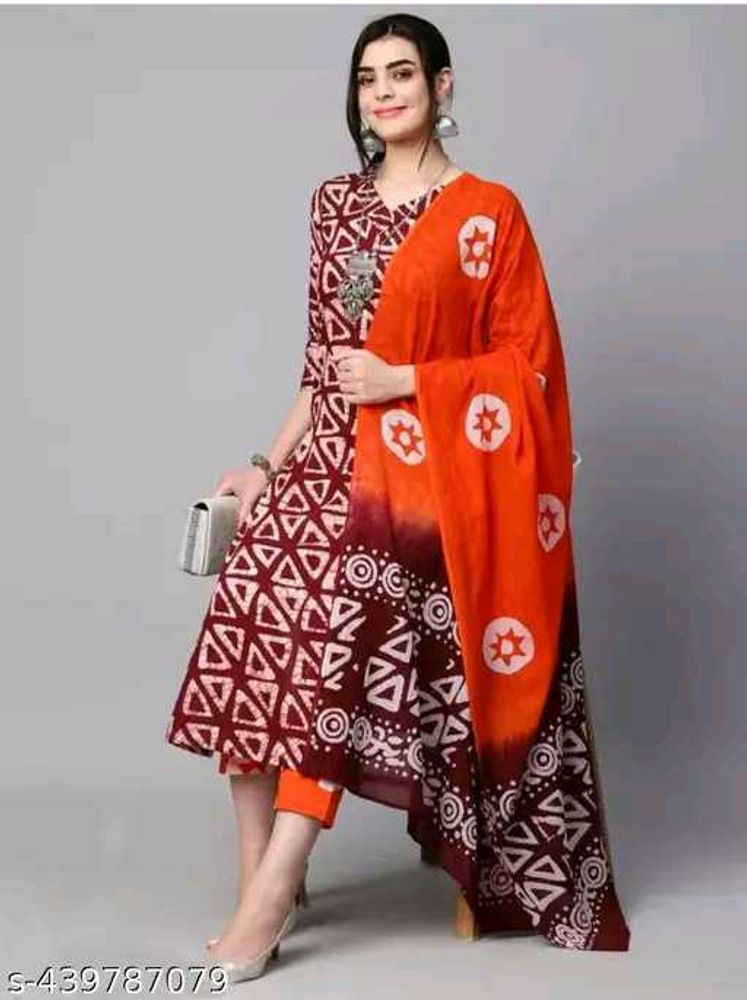 Kurta And Pant Dupatta Set For Women