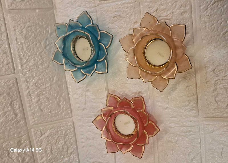 Pack Of 3 T Light Holder
