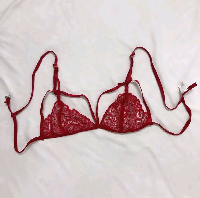 Red Lace Bralette