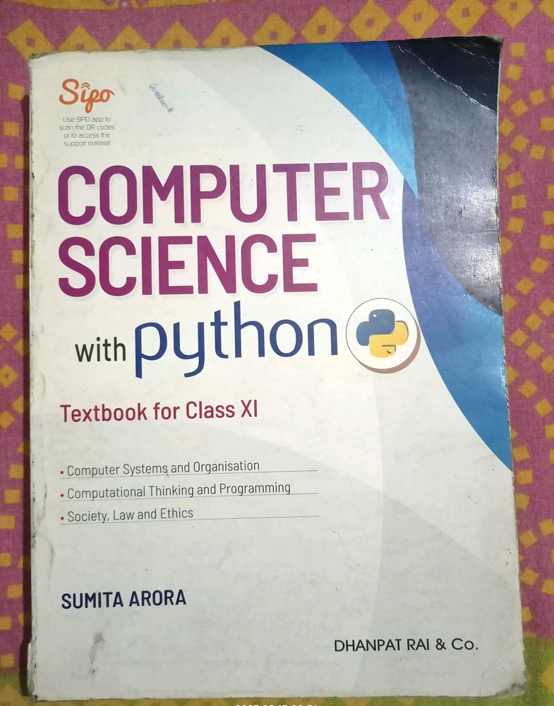 Class 11 Computer Science With Python  Sumita Arora