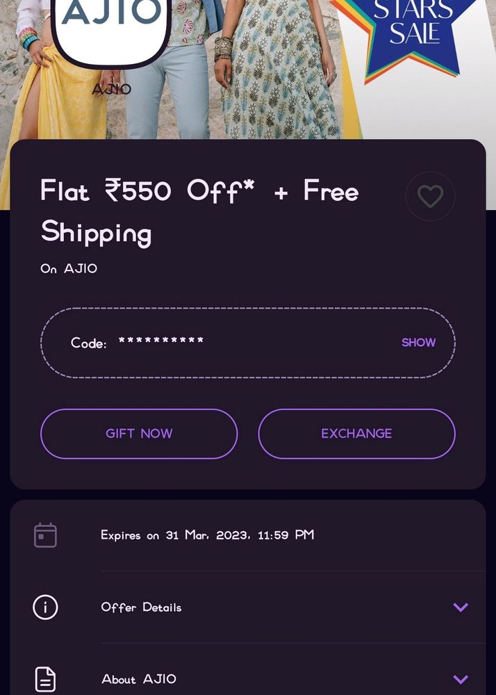 Ajio Flat 500₹ Off