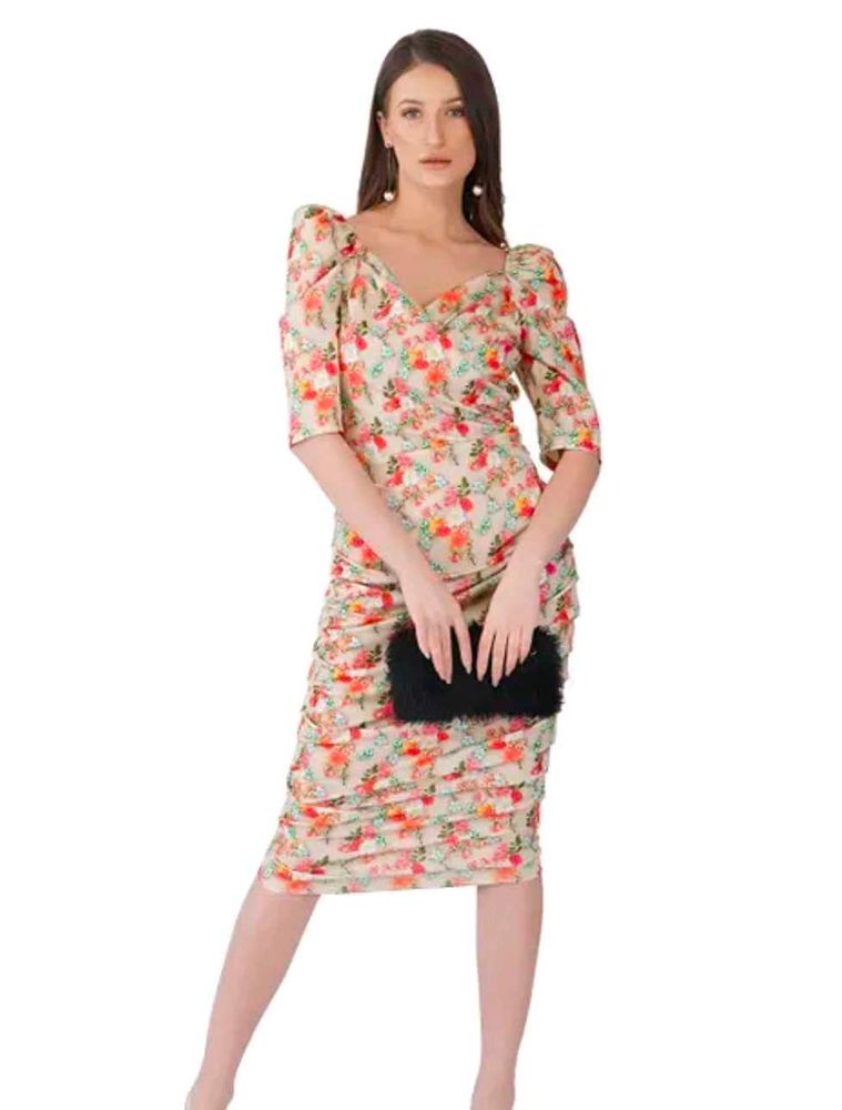 Floral Print Midi Dress