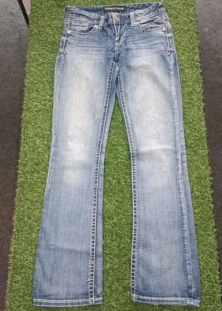 Express Jeans Stella Low Rise Flare