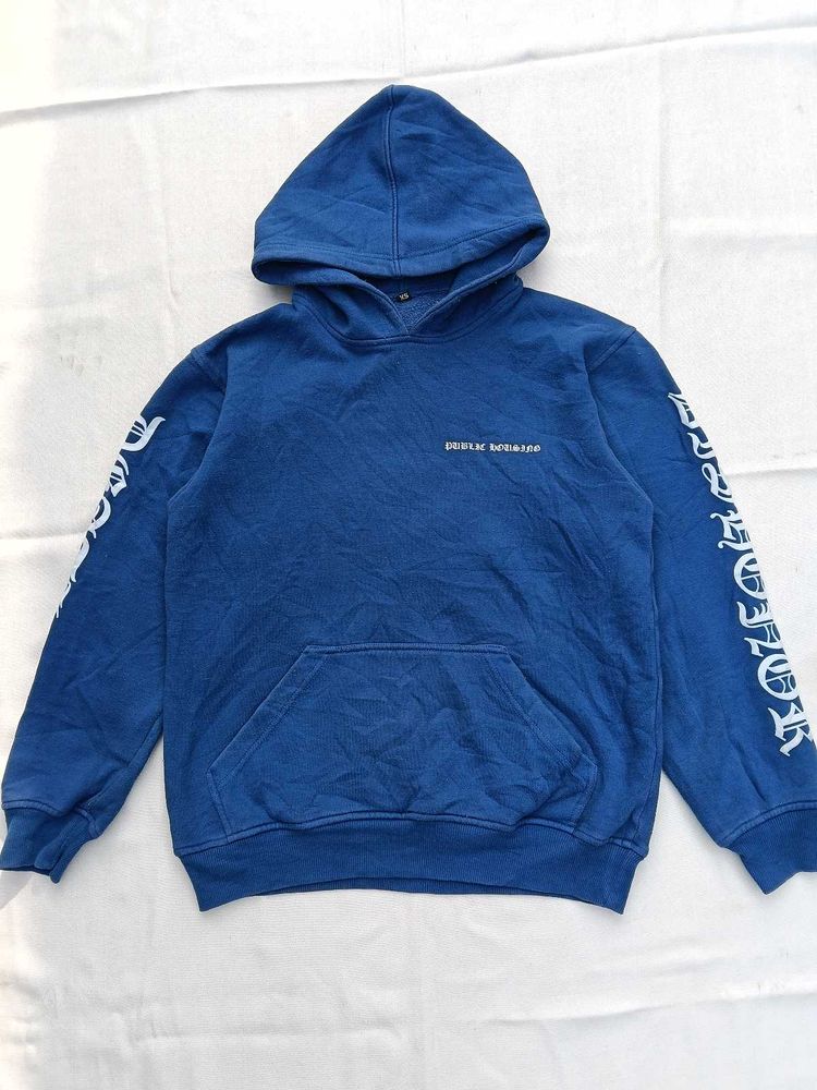 Blue Graphic Hoodie