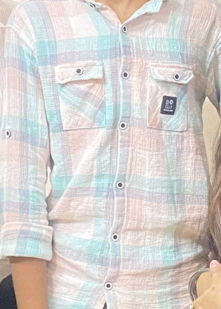 Pastel Plaid Button-Down