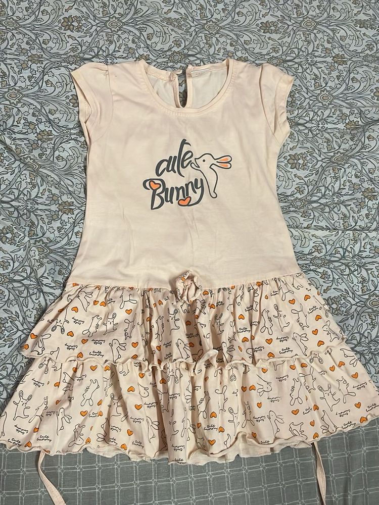 Cute Bunny Kids Dress