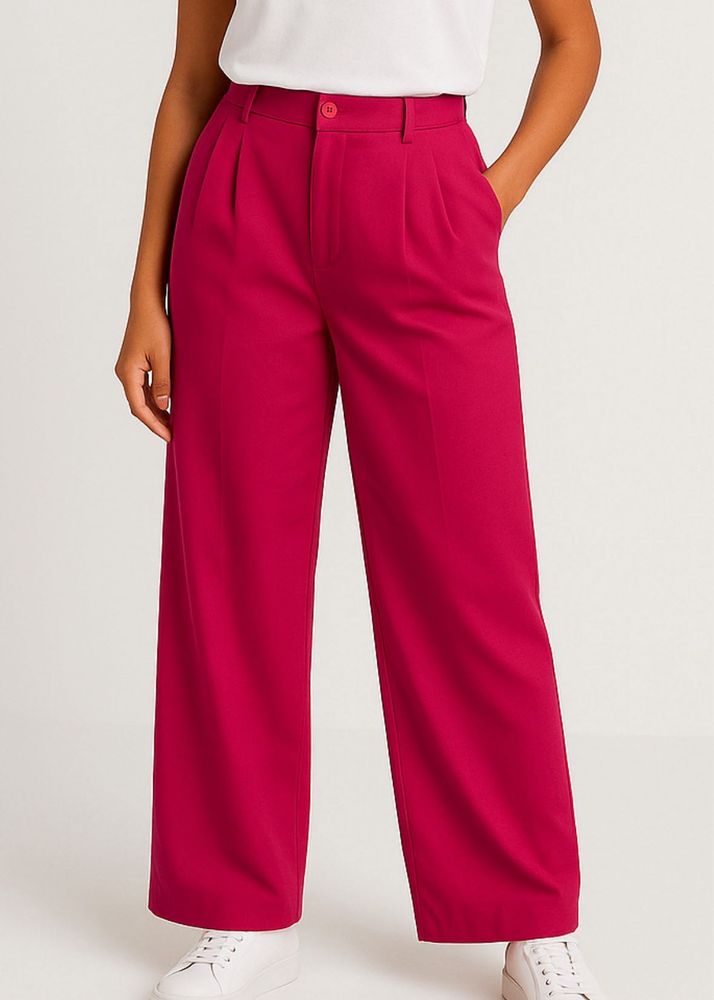Pink Wide Leg Pants