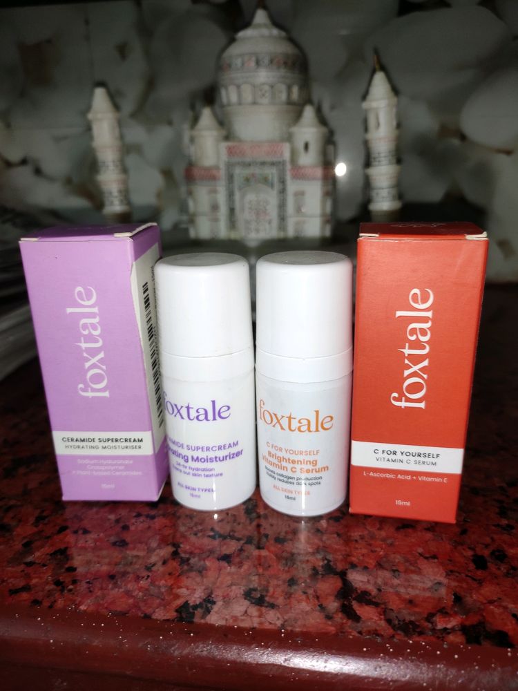 Foxtale Hydrating Moisturiser + Vitamin C Serum