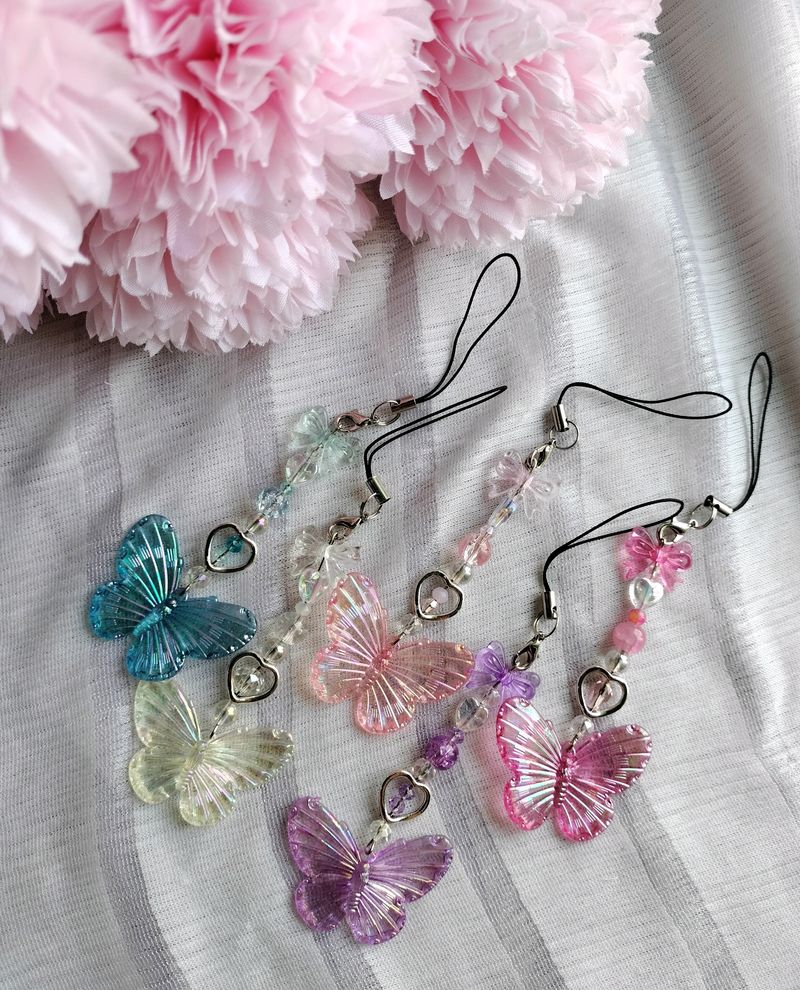 Aesthetic Butterfly Phone Charm