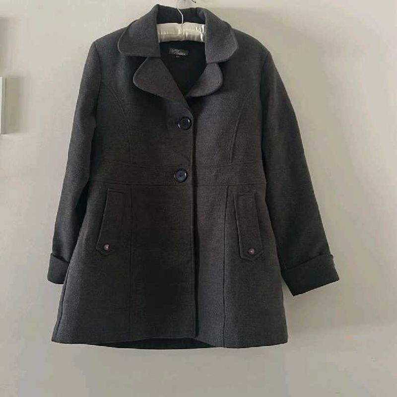 Elegant Charcoal Coat top notch quality